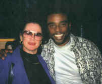 Gloria with guitarist, Norman Brown
